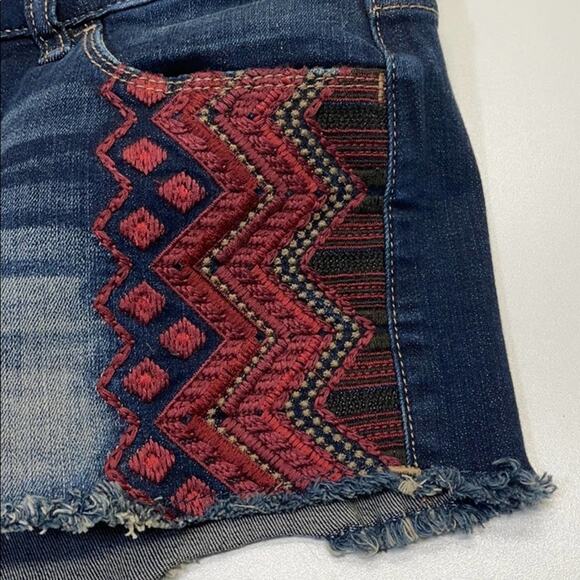 EXPRESS Womens 4 Blue Jean Cut Off Shorts - Picture 3 of 4